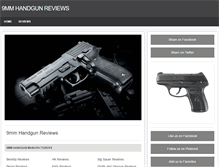 Tablet Screenshot of 9mmhandgunreviews.com